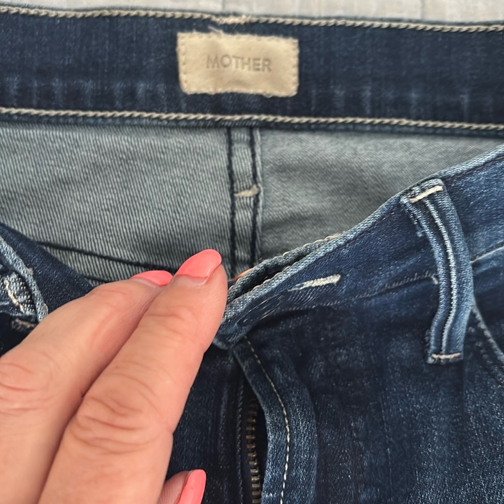 MOTHER High Rise Blue Jeans Classic Indigo